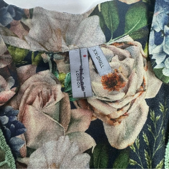 NWOT Bl^nk London x Anthropologie Stephanie Floral Long Sleeve Top xxs - Picture 14 of 16